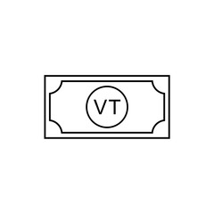 Vanuatu Currency Symbol, Vanuatu Vatu Icon, VUV Sign. Vector Illustration