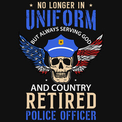 Police tshirt design