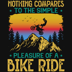 Mountain bike riding tshirt design