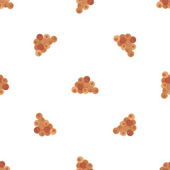Winter fruit pattern seamless background texture repeat wallpaper geometric vector