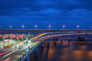 Fototapeta na wymiar Hangzhou Bay Sea-crossing Bridge and Marine Scenery in China