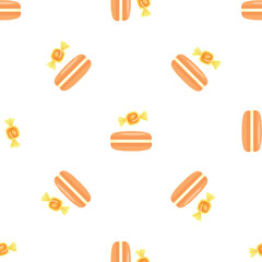 Bonbon macaroon pattern seamless background texture repeat wallpaper geometric vector