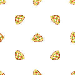 Quesadilla food pattern seamless background texture repeat wallpaper geometric vector
