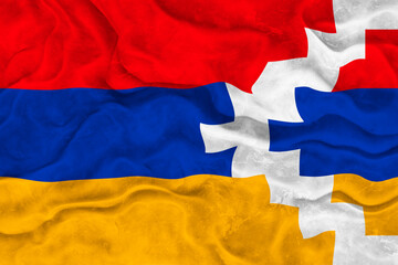 National flag  of Artsakh. Background  with flag  of Artsakh