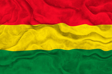 Obraz premium National flag of Bolivia. Background with flag of Bolivia