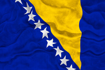 National flag ofBosnia and Herzegovina. Background  with flag of Bosnia and Herzegovina.