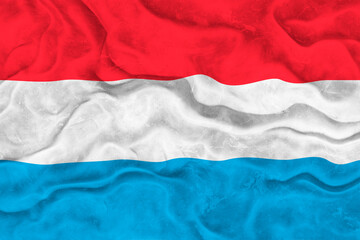 National flag of Luxembourg. Background  with flag  of Luxembourg