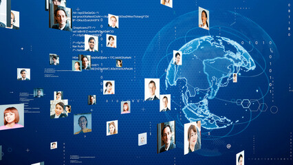 グローバルネットワーク - obrazy, fototapety, plakaty