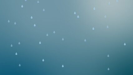 Obraz na płótnie Canvas かわいい雨の背景のイラスト
