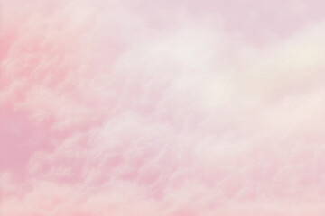Obraz premium dreamy beautiful pink cloud background With Generative AI