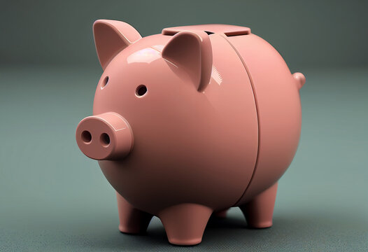 piggy bank mumps collects money dollars for you..