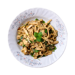 Northern Thai food (Yum Nor Mai), Spicy bamboo shoot salad on transparent png