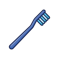 toothbrush icon vector design template in white background
