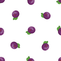 Small mangosteen pattern seamless background texture repeat wallpaper geometric vector