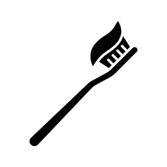 toothbrush icon vector design template in white background