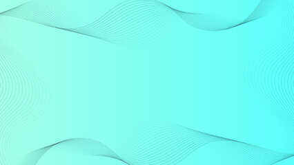 Black lines on blue abstract background with flowing particles. Digital future technology concept. vector illustration.