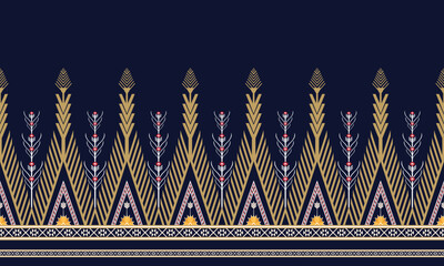 Abstract ethnic geometric flower pattern design pattern for background,fabric,wrapping,clothing,carpet,wallpaper,clothing,wrapping,batik,fabric