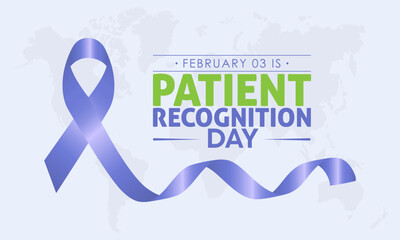 Vector illustration banner design template concept of National Patient Recognition Day observed on February 03