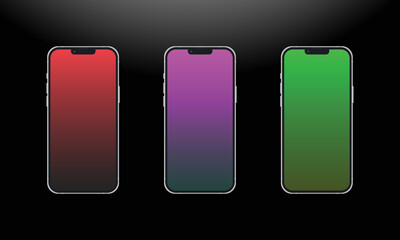 Clean Mobile Ui Design Concept. Login Application With Password Form Window. Trendy Holographic Gradients. Flat Web Icons. Vector.
