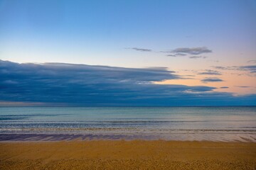 sunset over the sea