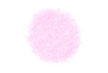 パステルタッチのピンクの丸いフレーム
