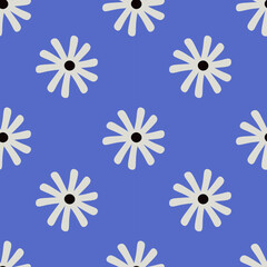 Flower vector ilustration seamless patern.Great for textile,fabric,wrapping paper,and any print.Vintages style.