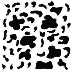 Cow print pattern. Cow print background. Cow print seamless pattern vector