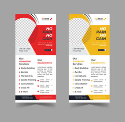 Professional corporate roll up banner template