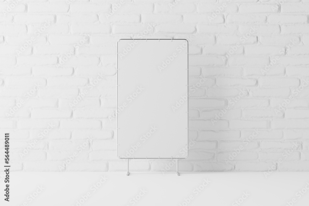 Wall mural stand up banner mockup