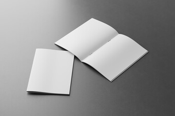 bi fold brochure or magazine mockup