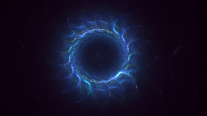 3D rendering abstract circle light background