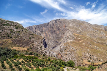 the "Kourtaliotiko Gorge" on the island of Crete (Greece)