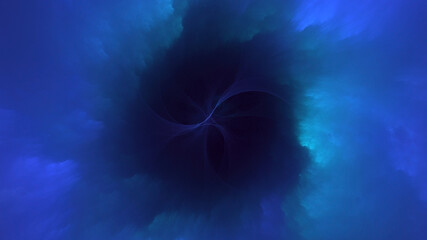 3D rendering abstract multicolor fractal light background