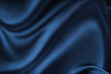 Fototapeta premium Blue silk fabric background