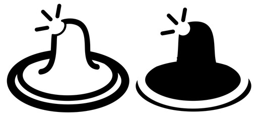 simple vector set 2 leaking condom, silhouette and outline