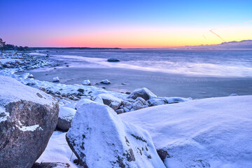 Colours of cold winter morning