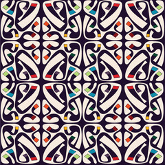 Art line design seamless vector