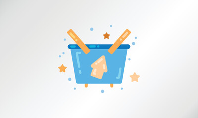 Gradient E-Commerce Logo. Online Shop Logo, Online Shopping Vector Logo High Quality With White Background Logo