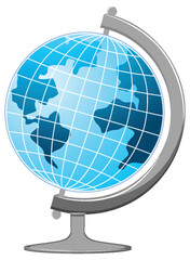Fototapeta na wymiar Earth globe model vector