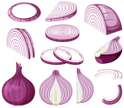Shallot in whole and sliced pieces