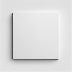 Blank white picture canvas mock-up. generative ai
