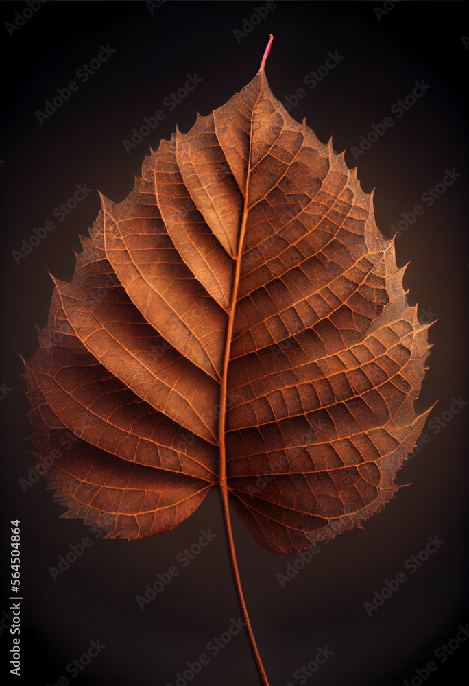 Leinwandbilder beautiful abstract leaf in neon light. minimalism modern style concept. background pattern for desig