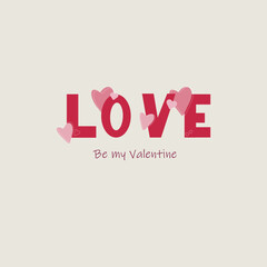 Love day, love greeting, happy Valentine day