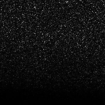 snowflakes in blur on black background. Snowfall layer for winter photography.