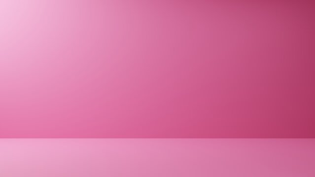 blank pink studio use as background.3d rendering.