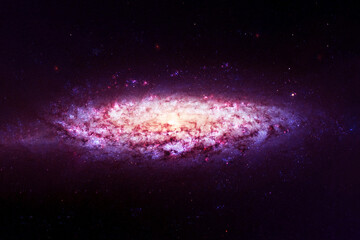 Fototapeta na wymiar Beautiful red space nebula. Elements of this image furnished by NASA