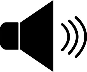 Speaker icon, sound icon symbol black transparent