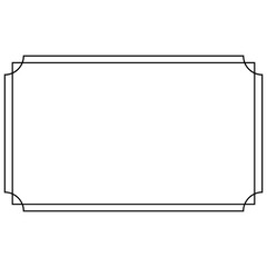 chinese decoration frame line border © kaisorn
