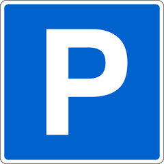 道路標識　駐車場のアイコン