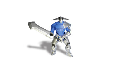 Sven character in dota 2 isolated on white background